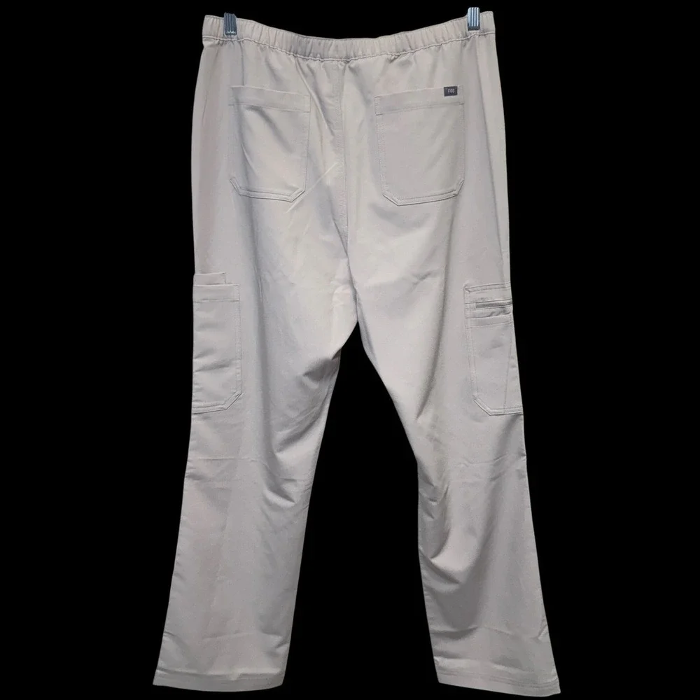 FIGS Mens Cairo Cargo Scrub Pants XLT Khaki Straight Medical Nursing Healthcare